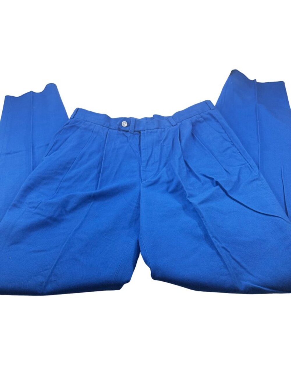 Aureus Men's Sz 36 Pant Pleated Raw Hem Needs To Be Tailored Blue New With Tags - Picture 3 of 16